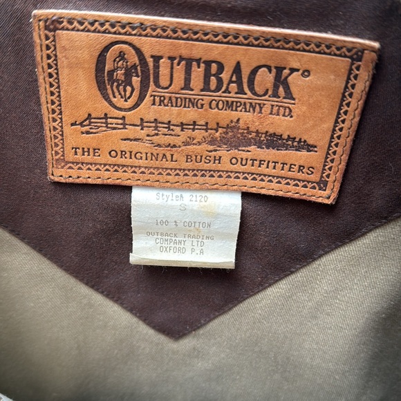 OUTBACK TRADING VINTAGE OILSKIN  DISTRESSED DUSTER JACKET- S 🐴🤠 - Picture 10 of 14